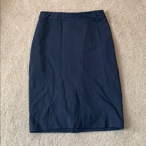 Ann Taylor navy blue pencil skirt